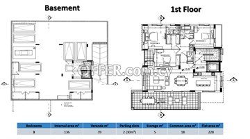 3+1 Bedroom Whole Floor Luxury Apartment  In Engomi, Nicosia - 2