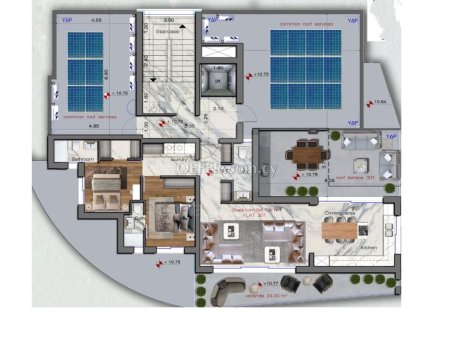 New two bedroom penthouse in Lakatamia area Nicosia - 4