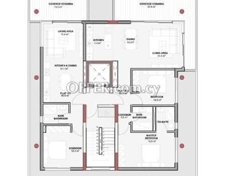 Πωλείται Νέο Διαμέρισμα 2 Υπνοδωματίων Λάρνακα Κύπρος Mackenzie - 3