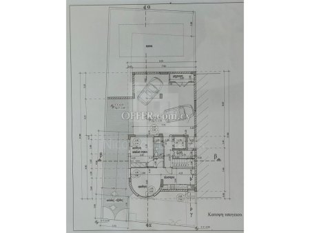 Plot with plans for five bedroom semi detached villa in Agios Athanasios - 9