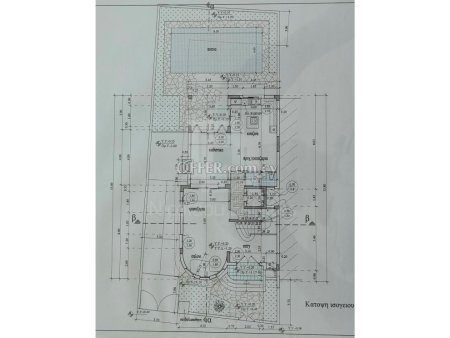 Plot with plans for five bedroom semi detached villa in Agios Athanasios - 8