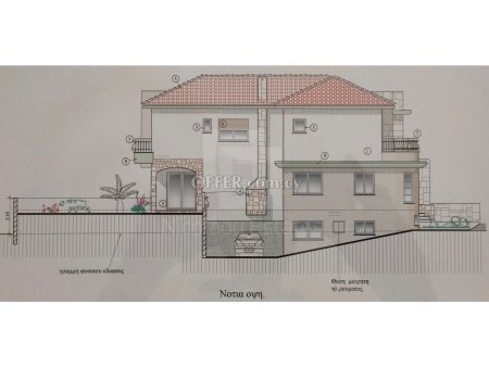 Plot with plans for five bedroom semi detached villa in Agios Athanasios - 5