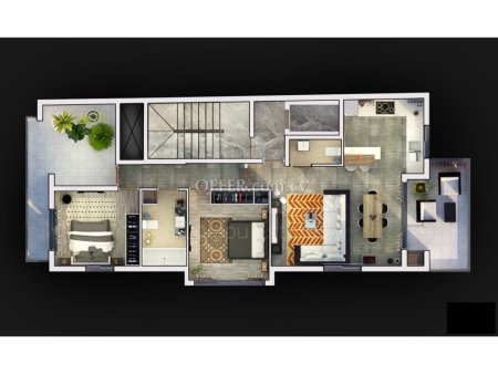 Brand new luxury whole floor 2 bedroom apartment in Zakaki - 5
