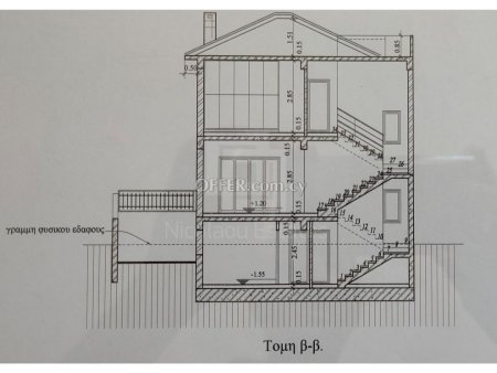 Plot with plans for five bedroom semi detached villa in Agios Athanasios - 2