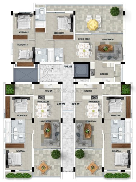Καινούργιο Πωλείται €227,500 Διαμέρισμα Ρετιρέ, τελευταίο όροφο, Αραδίππου Λάρνακα - 4