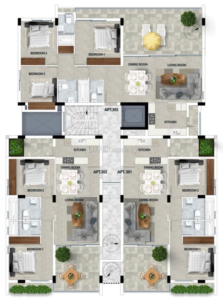Καινούργιο Πωλείται €227,500 Διαμέρισμα Ρετιρέ, τελευταίο όροφο, Αραδίππου Λάρνακα - 2