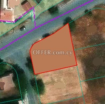 Residential Plot Of 600 Sq.m.  In Pallouriotissa, Nicosia- Close To SO