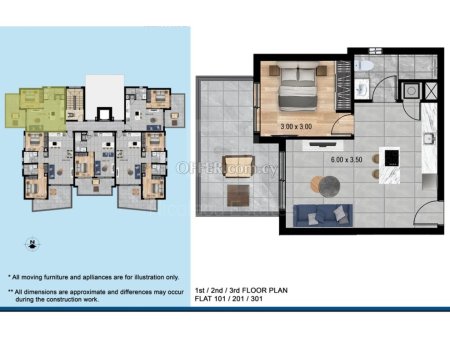 Brand new luxury 1 bedroom apartment in the Germasogia area - 4