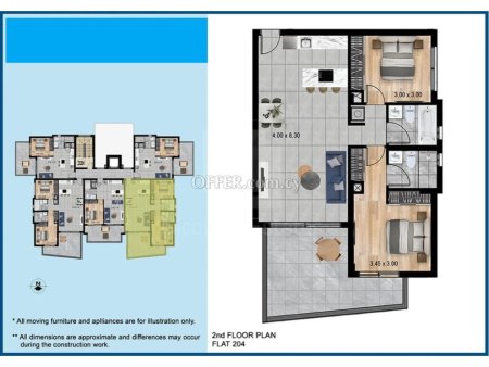 Brand new luxury 2 bedroom apartment in the Germasogia area - 2