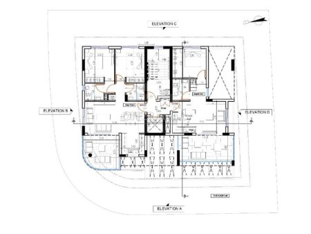 New modern three bedroom Penthouse in Larnaca Town Center near Salamina Stadium - 3
