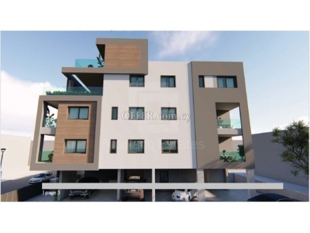 Brand new 3 bedroom luxury whole floor penthouse apartment under construction in Halkutsa Limassol