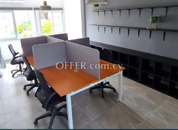 90sqm Fully Furnished Office  Close To Themistokli Dervi Street, Nicos