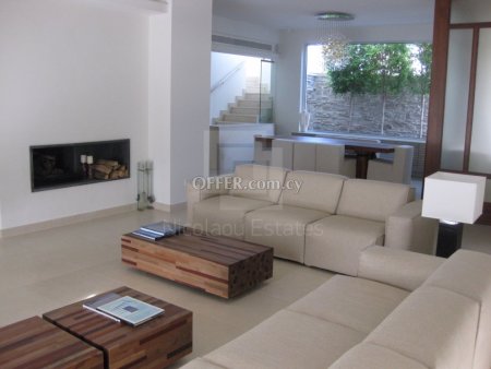 Luxury 5 bedroom villa with private swimming pool and many features available for rent in Germasogia Limassol - 9