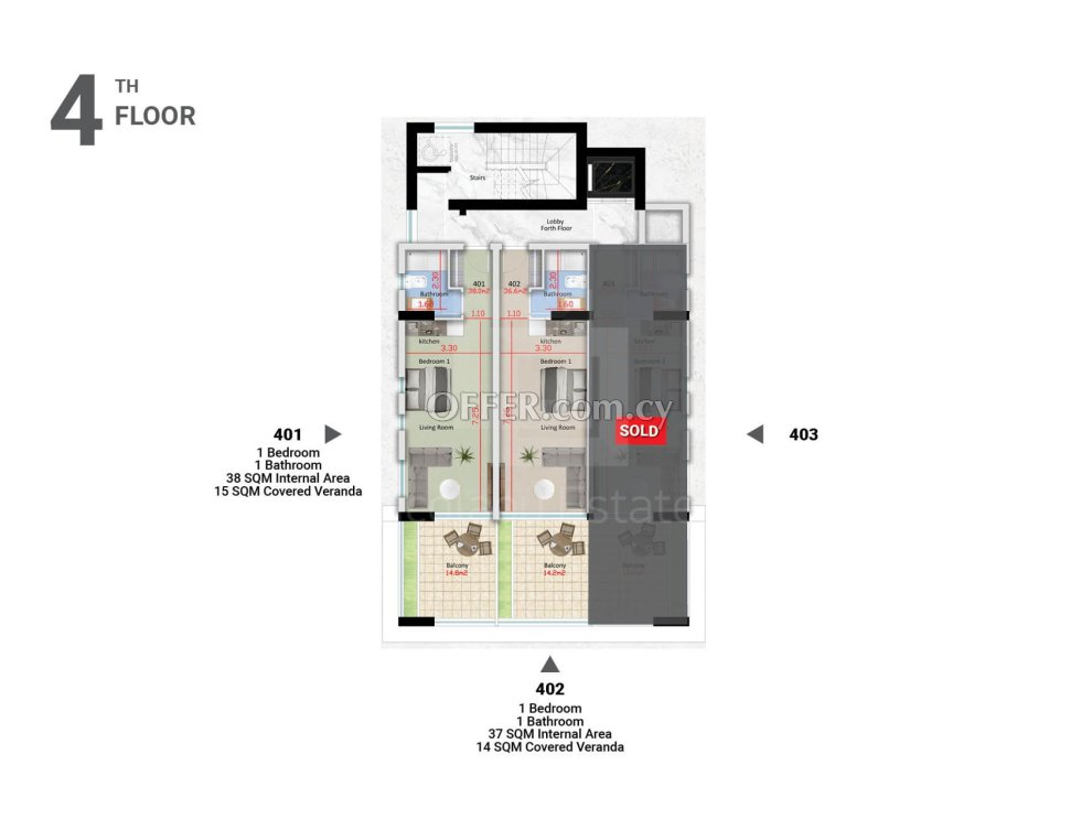 New studio apartment in Mackenzie area of Larnaca - 7