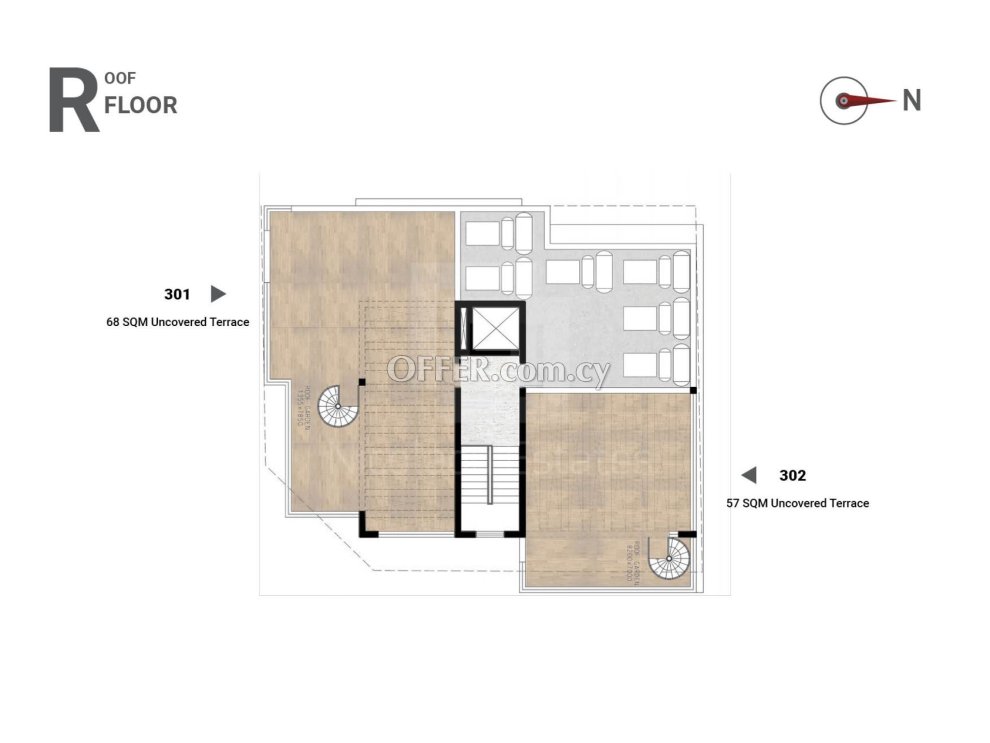 New three bedroom penthouse in Faneromeni area of Larnaca - 2