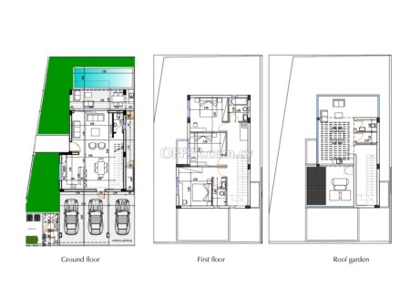 New contemporary three bedroom semi detached house in Livadhia area of Larnaca - 2
