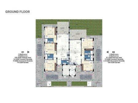 New three bedroom Ground floor apartment in Faneromeni area of Larnaca - 9