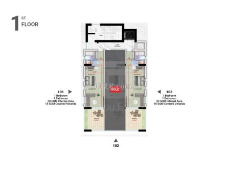 New three bedroom penthouse in Mackenzie area of Larnaca - 8