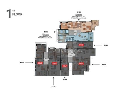 New two bedroom penthouse in Livadhia area Larnaca - 6
