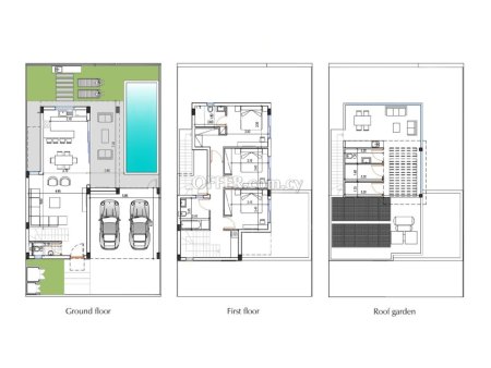 New contemporary three plus one bedroom semi detached house in Livadhia area of Larnaca - 7