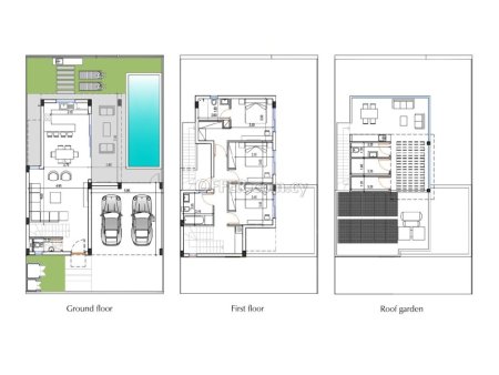 New contemporary three bedroom semi detached house in Livadhia area of Larnaca - 5