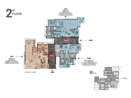 New two bedroom penthouse in Livadhia area Larnaca - 5
