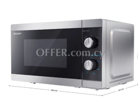 Sharp Microwave Oven YC-MS01E-S Silver 20L 800W - 2