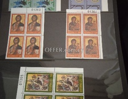 Complete set block of four Cyprus stamps,1979. - 3