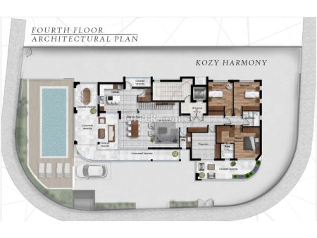 Brand new luxury 3 bedroom whole floor penthouse apartment under construction in Zakaki - 3