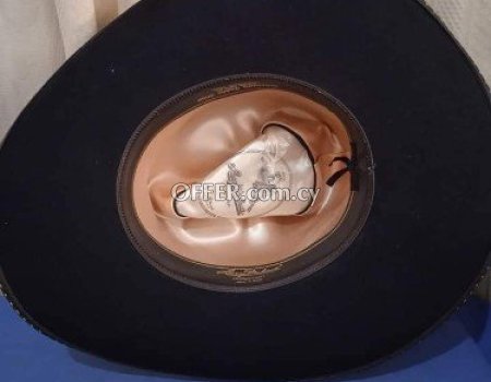 Original Larry mahars men collectable cowboy hat, Texas size 7 and 1/8. - 6