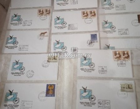 26 Cyprus cover's stamps postal history,2007, by number of issue,886-910. - 6