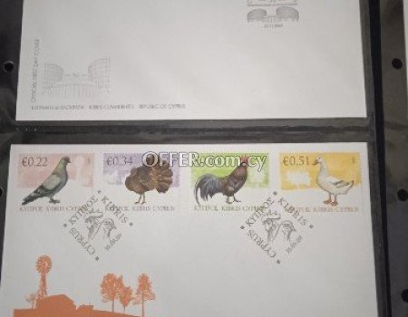 2009 complete set of Cyprus first day cover's stamps. - 3