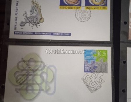 2009 complete set of Cyprus first day cover's stamps. - 6