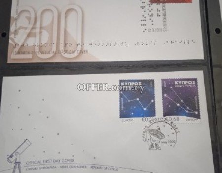 2009 complete set of Cyprus first day cover's stamps. - 4