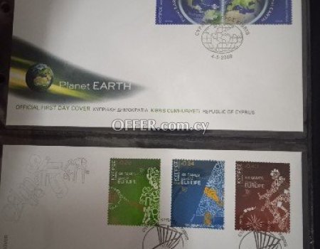 2009 complete set of Cyprus first day cover's stamps. - 5
