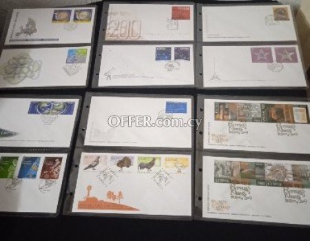 2009 complete set of Cyprus first day cover's stamps.