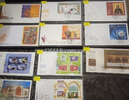 11 miniature sheets on first day cover&#039;s,1998-99-2000-04-06-07-08-09.