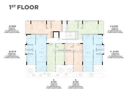 New one bedroom apartment with private garden in Kiti area of Larnaca - 2