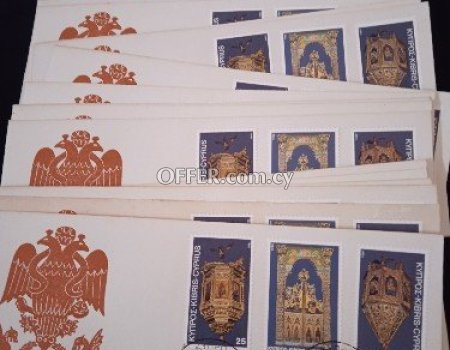 80 κυπριακούς φακέλους γραμματοσήμων πρώτης κυκλοφορίας. - 5