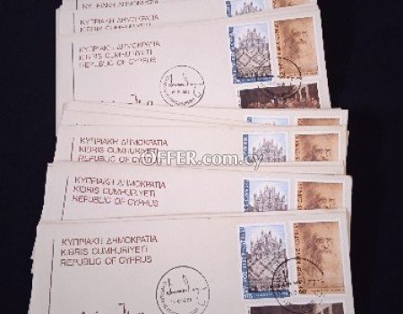 80 κυπριακούς φακέλους γραμματοσήμων πρώτης κυκλοφορίας. - 2
