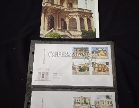 2007 κυπριακά γραμματόσημα καί φακέλους, τά νεοκλασικά κτίρια της Κύπρου. - 3