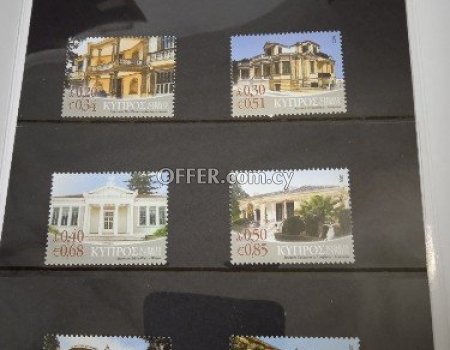 2007 κυπριακά γραμματόσημα καί φακέλους, τά νεοκλασικά κτίρια της Κύπρου. - 2