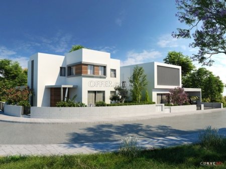 Modern four bedroom house on a corner plot next to a green area in Geri with 2 parking spaces