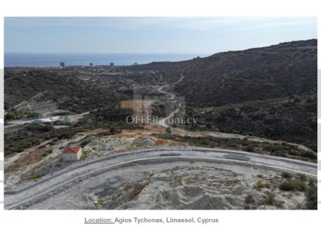 Large residential plots under separation with excellent sea views in Agios Tychonas