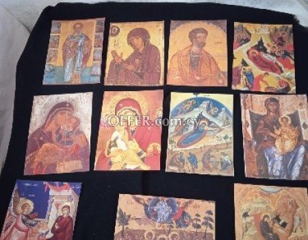 40 θρησκευτικές κάρτες από κυπριακές εκκλησίες. - 5