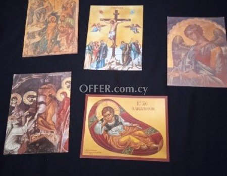 40 θρησκευτικές κάρτες από κυπριακές εκκλησίες. - 4