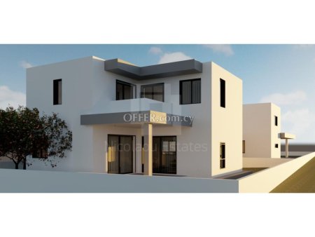 New three bedroom semi detached house in Agia Varvara area of Larnaca