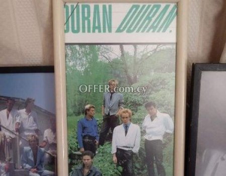 7 παλαιές αφίσες σέ κορνίζες τού συγκροτήματος Duran Duran. - 6