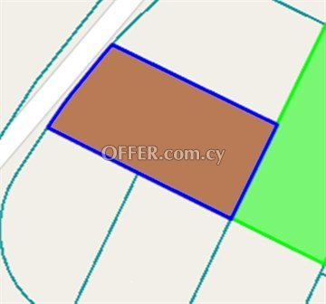 Residential Plot Of 676 Sq.M.  In GSP Area, Nicosia- Next To Green Are - 1