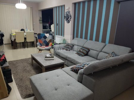 Two Bedroom Top Floor Fully Furnished Apartment with Large Veranda for Sale in Aradippou Larnaka